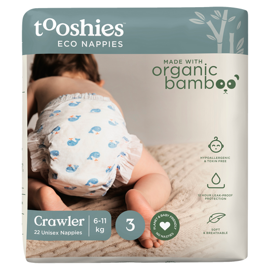 Tooshies ECO Nappies Size 3 Crawler 6-11kg 44pk