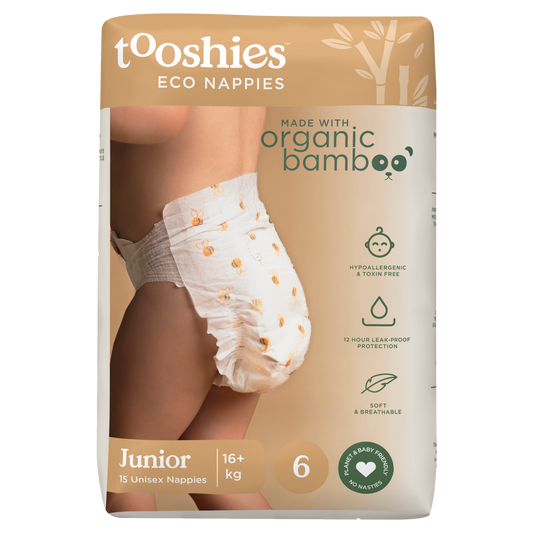 Tooshies ECO Nappies Size 6 Junior 16kg+ 30pk