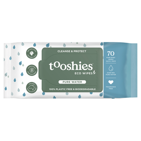 Tooshies ECO Pure Water Baby Wipes 70pk